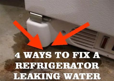 why does my ge refrigerator leak water inside|5 Reasons Why Your GE Refrigerator Leaks Water